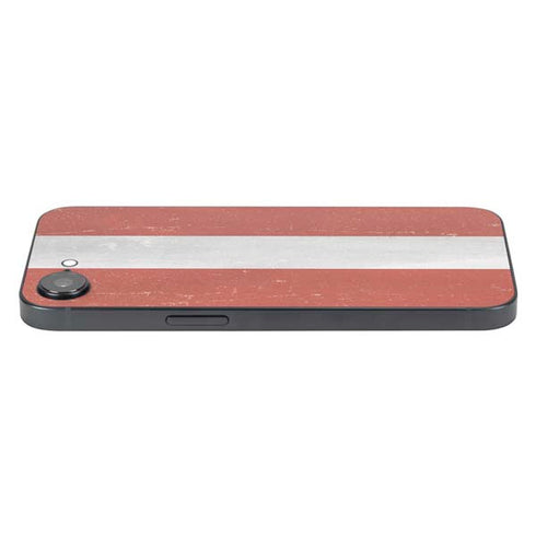 Latvia Flag Distressed iPhone 16e Skin